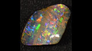 12.81 cts Australian Boulder Opal, Cut Loose Stone