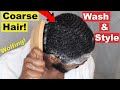 360 Waves Wash & Style Method: Coarse Hair Wolfing Results! 🌊