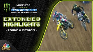 Supercross 2025 - Round 6, Detroit | EXTENDED HIGHLIGHTS | 2/15/25 | Motorsports on NBC