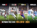 Neymar Free Kick In Every FIFA | 2010 - 2023 |