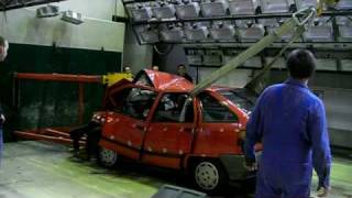 FHTW Crashtest, Yugo Florida, Abtransportversuch