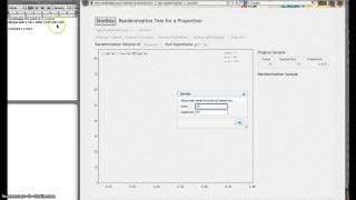 Randomization Distribution and p-value using Statkey