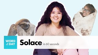 What does “Solace” mean? | Word Of The Day — English Daily Vocabulary Builder