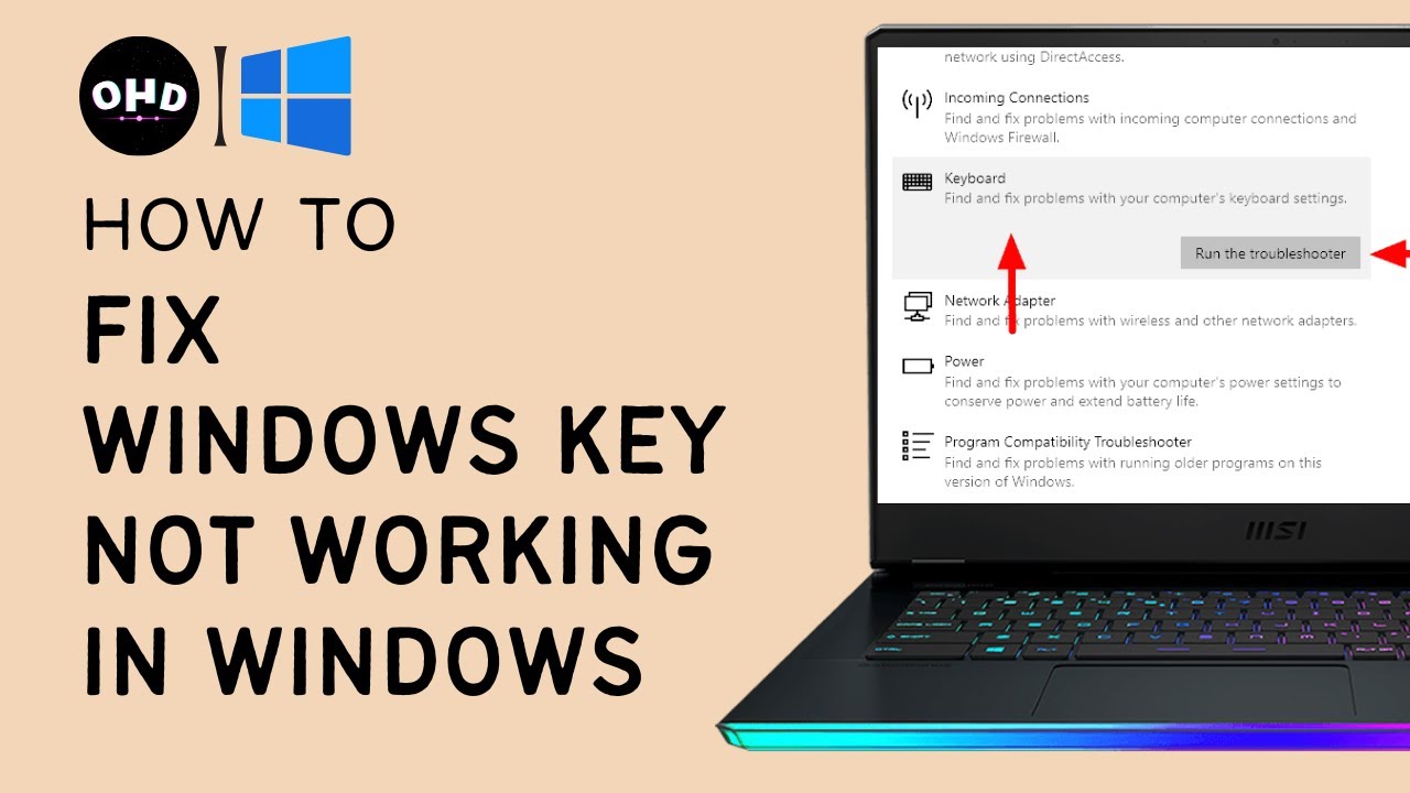 🪟 How To Fix Windows Key Not Working In Windows 11 | Quick And Easy ...