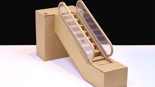 How To Make Escalator From Cardboard! DIY Escalator