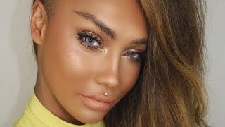 NATURAL SUMMER GLOW MAKEUP 2016 + METALLIC LIP NATURAL EYEBROWS | SONJDRADELUXE