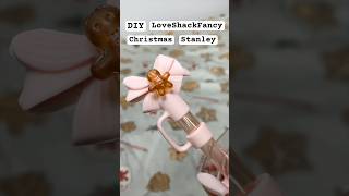 making my own LoveShackFancy Christmas Stanley 🎀❄️ #stanley #christmas #diy