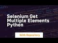 selenium get multiple elements python