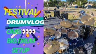 Drum VLOG // Working Drummer - Festival (Tommiesworld)