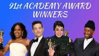 91st Academy Awards Oscar winners －2019－