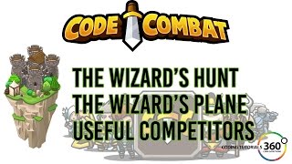 CodeCombat Backwoods Forest: The Wizard's Hunt, The Wizard's Plane, and Useful Competitors