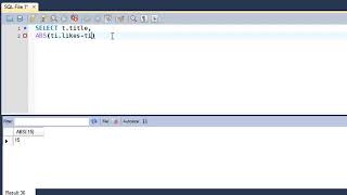 SQL Tutorial 33 ABS Function
