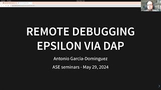 Remote debugging Epsilon scripts via the Debug Adapter Protocol