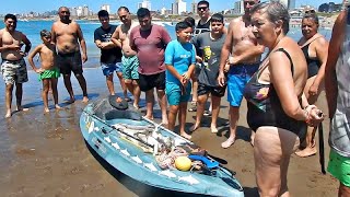 AN IMPRESSIVE FISHING. THEY WERE AMAZED TO SEE THE RICHNESS OF OUR SEA