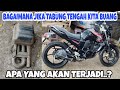 PERCOBAAN KNALPOT YAMAHA BYSON BAGAIMANA JIKA TABUNG TENGAH KITA GANTI DENGAN PIPA