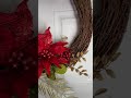 elegant poinsettia wreath ￼