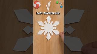 EASY PAPER SNOWFLAKE CUTTING INSTRUCTIONS | CHRISTMAS CRAFTS INCLUDING ART