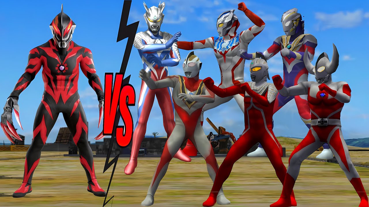 ULTRAMAN BELIAL VS ULTRAMAN ZERO, TAIGA, TRIGGER, GAIA, ULTRASEVEN ...