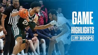 Michigan State at Penn State | Highlights | Big Ten Men's Basketball | Feb. 14, 2024