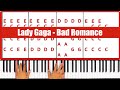 Bad Romance Lady Gaga Piano Tutorial - EASY