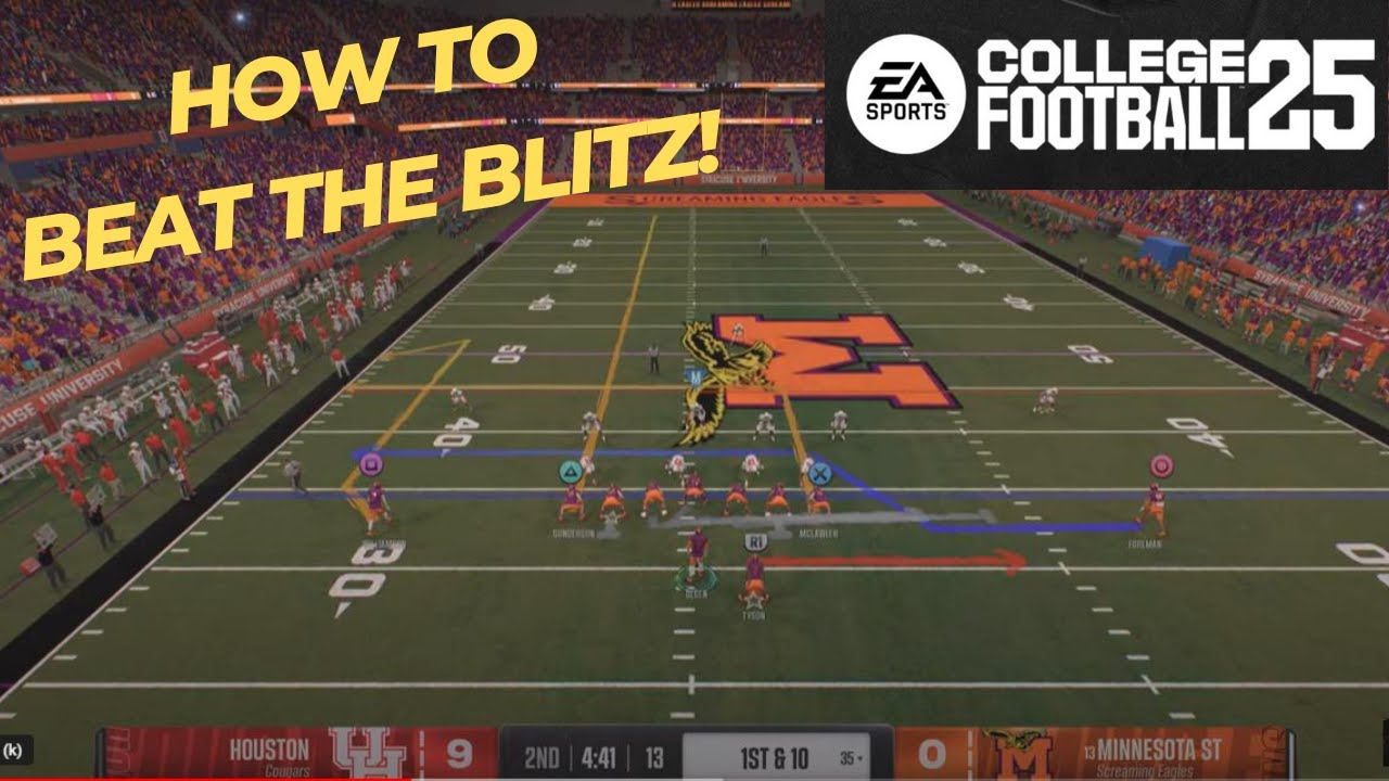 How To Beat The Blitz In College Football 25 Youtube