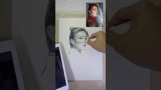 How to draw a realistic girl Hua Mulan