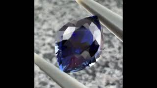 【水の魔石】紺碧の 合成サファイア 特殊カット ルース #サファイア #ルース #sapphire #魔石 #オーダージュエリー