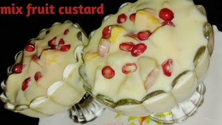 ଫ୍ରୁଟ କ୍ସଟାର୍ଡ଼ | mix fruit custard recipe by home food | easy \u0026 quick recipes |