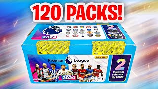 Opening *120 PACKS* of Panini PREMIER LEAGUE 2024 Stickers! (600 Stickers!)