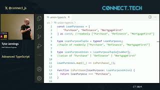 Connect.Tech 2024 - Tyler Jennings - Advanced TypeScript