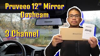 How To Install Pruveeo 12“ Triple Mirror Dash Cam J30