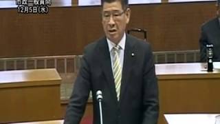 平成30年第5回　鹿沼市議会定例会　第2日　②横尾武男議員　　ℂ 2018 鹿沼ケーブルテレビ㈱