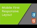 Creating Mobile First Responsive Layout