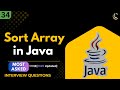 Sort an Array in Java | Sorting Tutorial| Bubble Sort |Java Programming & Coding Interview Questions