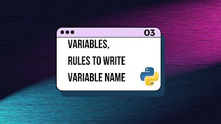 Python Tutorial in Nepali for Beginners || 03 || Variable