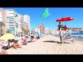 Benidorm, Costa Blanca ,Spain Beach walk 4k New look