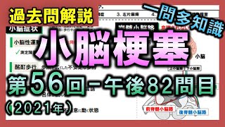 【過去問解説：第56回国家試験-午後82問目】小脳梗塞【理学療法士・作業療法士】