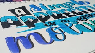 A Simple Appreciation Is A Great Motivation - Justpen Calligraphy #9