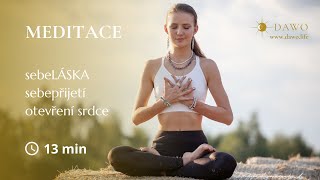 10 min VEDENÁ MEDITACE pro sebeLÁSKU, sebepřijetí a otevření srdce ♡ Zastav se a miluj!