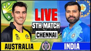 INDIA vs AUSTRALIA 5th Match Live | IND vs AUS World Cup 2023 Live Score   #indvsaus #worldcup2023