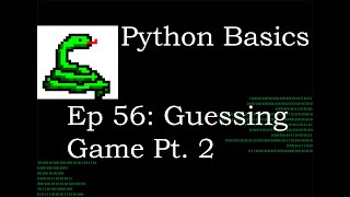 Python Basics Guessing Game pt 2