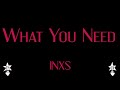 INXS - What You Need - Karaoke