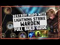 3.25 | THIS BUILD WILL BE A MAPPING DESTROYER - PoE Lightning Strike Warden Leaguestart Guide