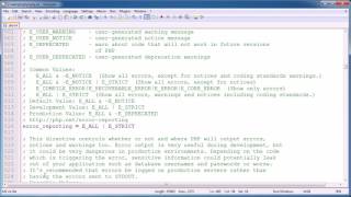 PHP Tips Error Reporting