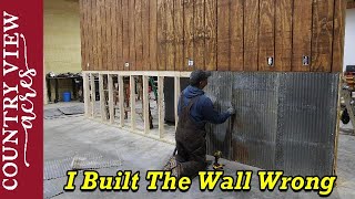 I made a Rookie Mistake building this wall.  But I worked past it and got it done.