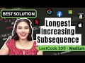 Longest Increasing Subsequence - LeetCode 300 - Python - O(nlog(n))
