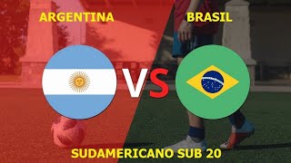 Argentina vs. Brasil - EN VIVO RESULTADOS - Sudamericano Sub 20