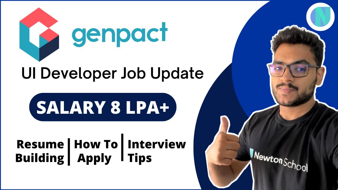 Genpact Hiring For UI Developer (Freshers) 🔥 | Salary 8 LPA+ 💰 | All ...