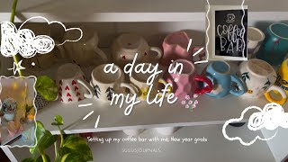 A day in my life🍄 | Setting up my new coffee bar | New year intentions 🫧 | Introvert diaries