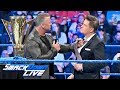 Shane McMahon gloats after defeating The Miz at WrestleMania: SmackDown LIVE, April 9, 2019